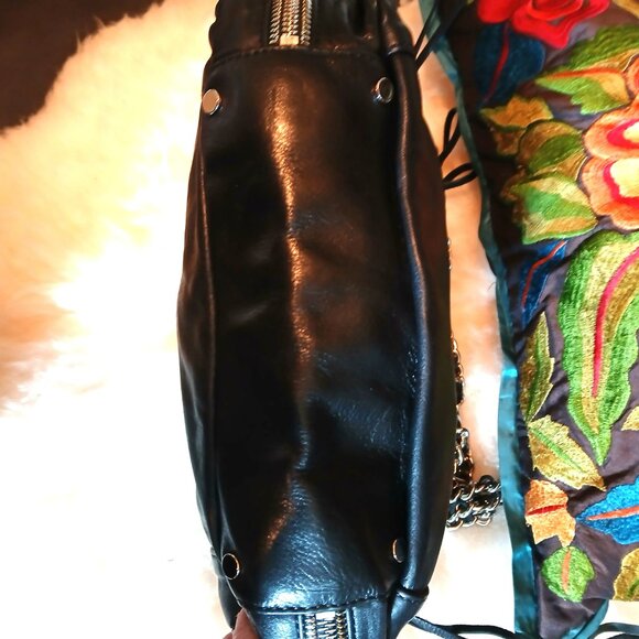 REBECCA MINKOFF - Black Leather Bag - Picture 9 of 16